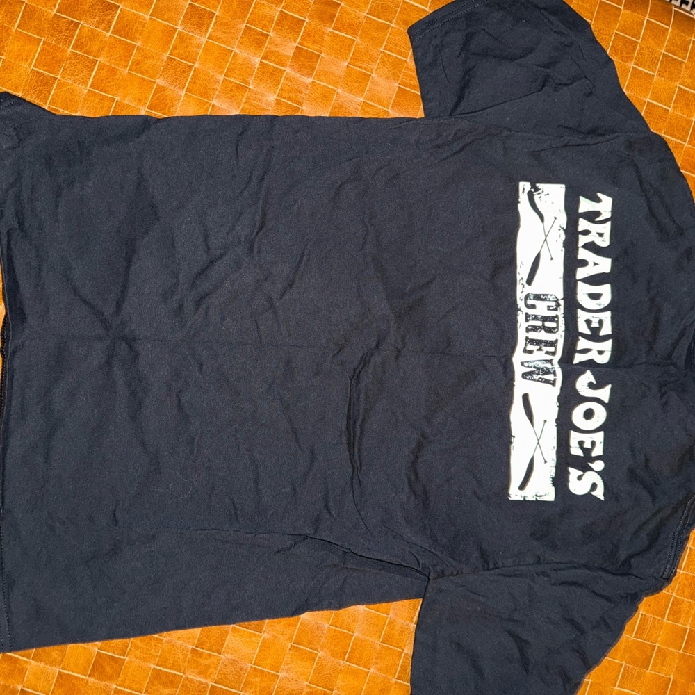 Trader Joe's Crew Short Sleeve T-Shirt - Black